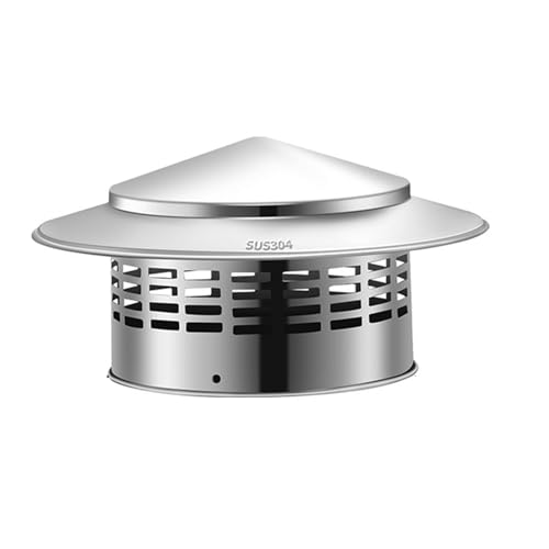 Edelstahl-Schornsteinabdeckung Schornsteinkappe aus Edelstahl mit Regenschutz, mehrere Größen(16cm) von EYRMQWJPC