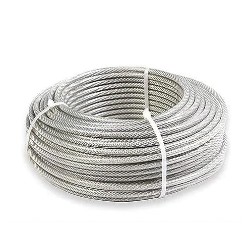 Edelstahlseil, 304 Edelstahl PVC-beschichtetes 7x7 Drahtseil 0,8 mm - 5 Durchmesser(1.5mm-10meter) von EYRMQWJPC
