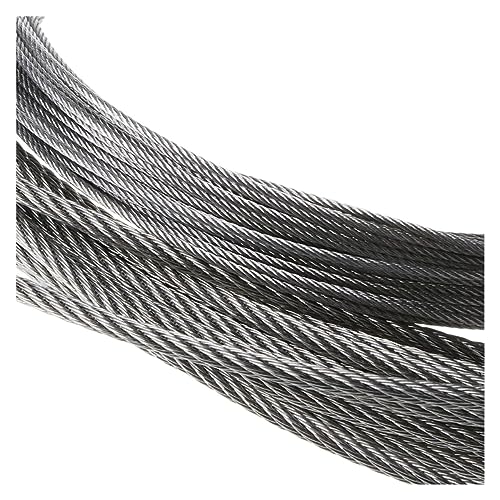 Edelstahlseil, Drahtseil aus Edelstahl 304, 7 x Stränge, 10 m, silberfarben, mehrere Größen(1MM) von EYRMQWJPC