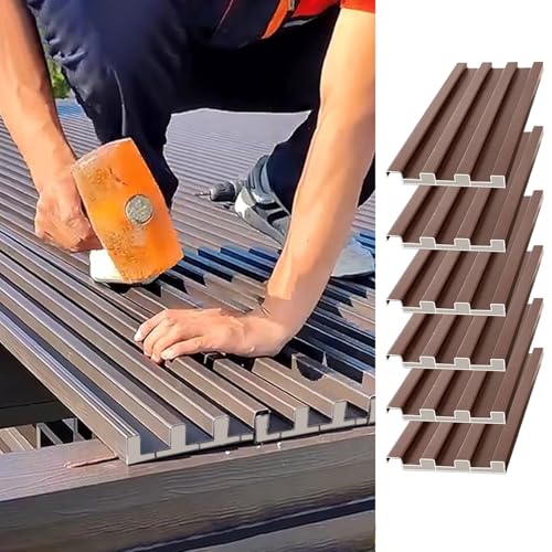 Eine geteilte aluminiumdecke. 6 Stück Aluminium-Dachplatten mit Polyurethan-Füllung, 0,8–2m Länge(L- 1.9m/6.2ft) von EYRMQWJPC