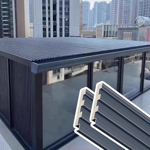Eine geteilte aluminiumdecke. Aluminium-Dachplatten mit Polyurethan-Füllung Grau(2pcs,0.9m/3ft) von EYRMQWJPC