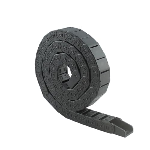 Elektrische drahtschalter ketten Kunststoff-Kabelschleppkette, mehrere Größen, schwarz, 1 Meter(7x7 mm) von EYRMQWJPC