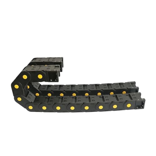 Elektrische drahtschalter ketten Kunststoff-Schleppkette, Kabel, Drahtträger, Schleppleine for CNC-Werkzeugmaschinen, 45 x (50–200) mm, Schwarz, 1 Meter(R200,H45x50) von EYRMQWJPC