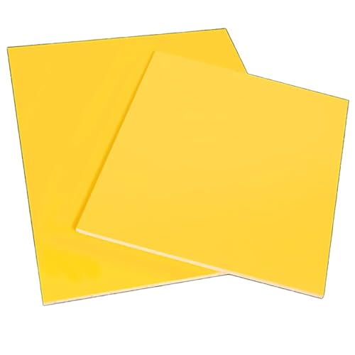 Epoxidharzplatte, 250 x 500 mm, 0,1–20 mm, gelb, isolierende Glasfaserplatte (8 mm), 2 Stück von EYRMQWJPC