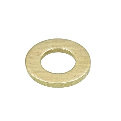 Flache Unterlegscheibe aus Messing, M2 M2,5 M3 M4 M5 M6 M8 M10 M12 M14 M16 Kupfer Unterlegscheibe Messing Unterlegscheibe GB97(M3(50PCS)) von EYRMQWJPC