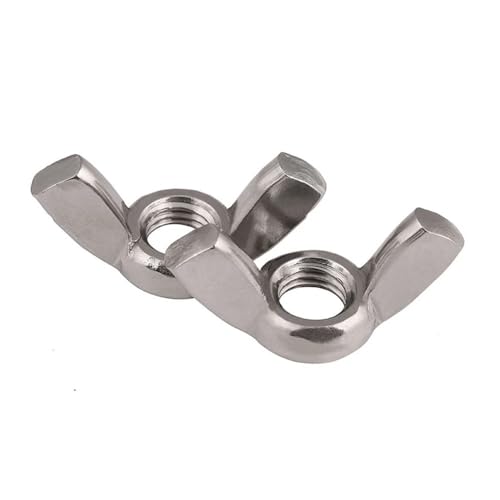 Flügelmuttern Flügelmuttern DIN 315 A2-304 Edelstahl M3 M4 M5 M6 M8 M10 50 Stück(M8 5pcs) von EYRMQWJPC