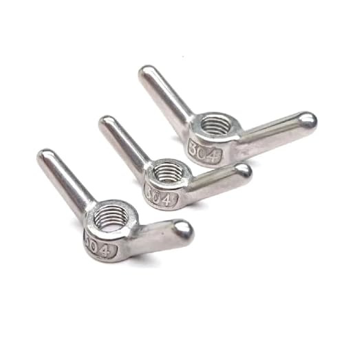 Flügelmuttern Flügelmuttern aus Edelstahl, verschiedene Größen, M6 bis M30, 15 Stück(M30 1pcs) von EYRMQWJPC
