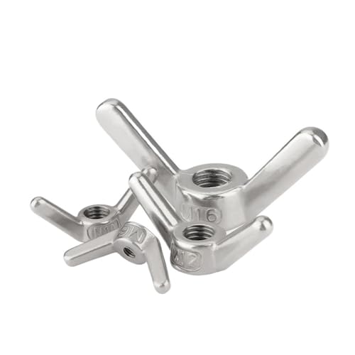 Flügelmuttern Schmetterlingsflügelmuttern, Edelstahl 304, M6-M20, 10 Stück(M12(1pcs)) von EYRMQWJPC