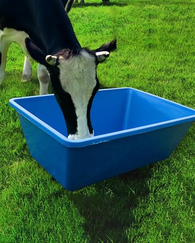 Futtertrog für Nutztiere Viehfutter- und Wassertrog, 83 cm, 3 mm dick(Blue,4pcs) von EYRMQWJPC