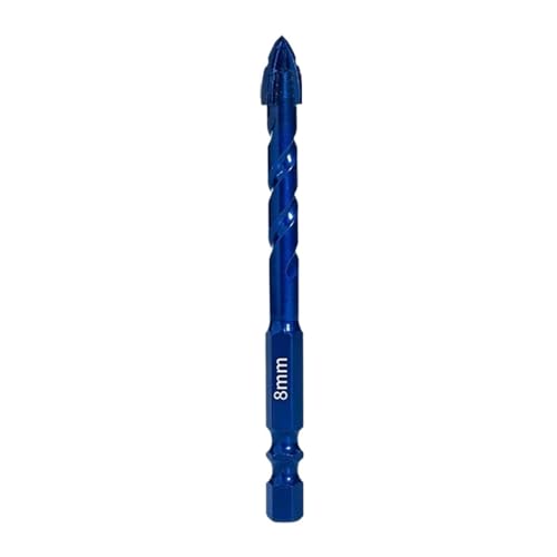 HSS-Gewindebohrer, Mauerwerk Bohrer Set Kobalt Stahl Legierung for Fliesen Glas Ziegel Beton Keramik(1Pcs 8mm) von EYRMQWJPC