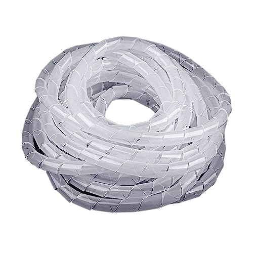 Heldentat zum schutz Von spiralen Kabelspiralschutz Schwarz, Weiß 4-30mm x 1-10m(White,20MM-3METERS) von EYRMQWJPC
