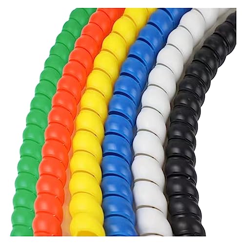 Heldentat zum schutz Von spiralen Spiralkabelschutzhülle PP, mehrfarbig, mehrere Größen, Packung mit 1, 2, 5 Metern(White,ID 18MM-5 METERS) von EYRMQWJPC