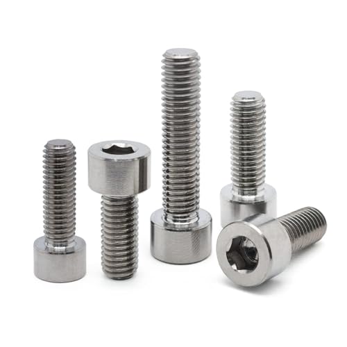 Innensechskant versenkt GR2 Titan-Inbusschrauben mit Innensechskant, Zylinderkopfschrauben M1,6 M2 M2,5 M3 M4 M5 M6 M8(M4 0.7 x 20mm) von EYRMQWJPC