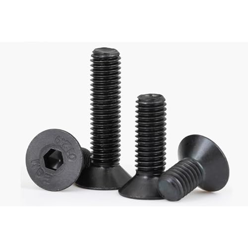 Innensechskant versenkt M3 M4 M5 M6 M8 M10 Schwarze 12.9 Stahl-Innensechskantschraube Senkkopfschrauben(M10 1.5 x 45mm) von EYRMQWJPC