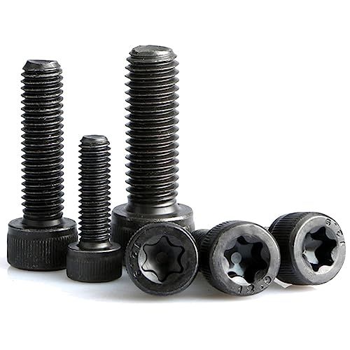 Innensechskant versenkt M3 M4 M5 M6 M8 M10 Schwarze 12.9 Stahl-Torxschrauben Innensechsrund-Zylinderkopfschraube(M3 x 0.5 x 12mm) von EYRMQWJPC