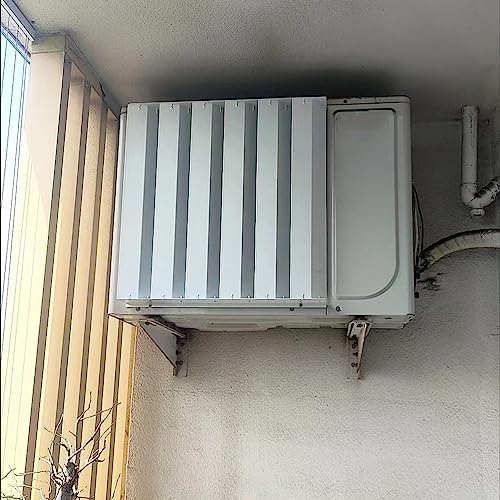 Klimaanlagen-Außenbereich-Deflektor Outdoor AC Cover Windabweiser Vent Louver Screen Mehrere Größen(450x450mm) von EYRMQWJPC