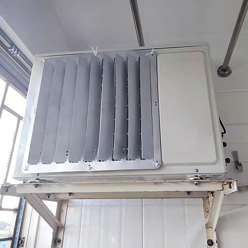 Klimaanlagen-Außenbereich-Deflektor Windabweiserabdeckung for Außenklimaanlagen aus Edelstahl, mehrere Größen(46x46CM) von EYRMQWJPC