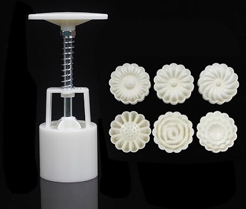 Mondkuchen. Mondkuchenform mit 6 Briefmarken 50 g 63 75 ABS Weiß Mehrere Größen(B) von EYRMQWJPC