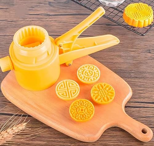 Mondkuchen. Orange Mondkuchenform mit Blumen-Keksstempeln for Backen von Kuchen for Selbermachen, mehrere Gewichte(50g 4Pcs) von EYRMQWJPC