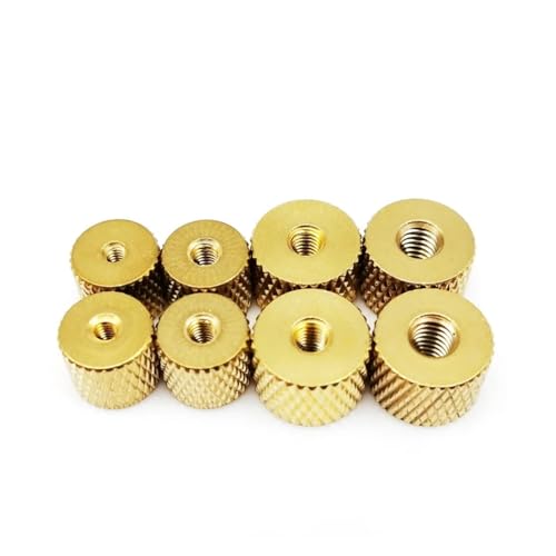 Muttern handfest anziehen Brass Knurled Thumbnut Pinapple Pattern M2-M4 5-Pack For PC Case Air Water Cooling Fan(M3) von EYRMQWJPC