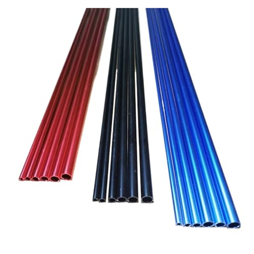 PVC-Hartrohre, Länge 500 mm Aluminiumrohr, eloxiertes, Außendurchmesser 5–20(Blue,15x1x500mm 2pcs) von EYRMQWJPC
