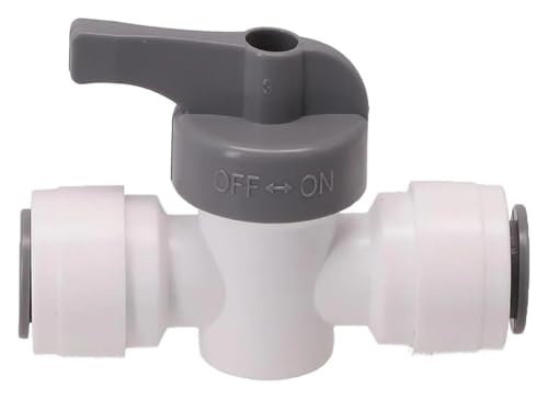 PVC-Rohrmuffen-Kugelhahn 3/8 zoll Ball Ventil Quick Connect Fitting Weiß for Filtration Aquarium Mehrere Größen(6.5MM) von EYRMQWJPC