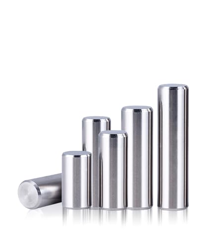 Präzisions-Zylinderstift, 100 Stück Mehrere Größen 304 Edelstahl Zylinderstift Solide Positionierung Dübelschaft Silber(6MM-M2.5) von EYRMQWJPC