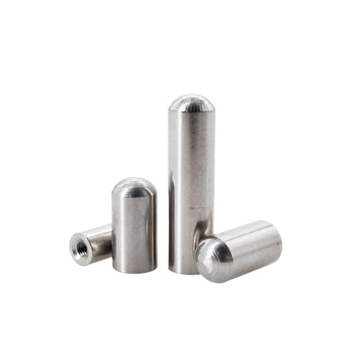 Präzisions-Zylinderstift, Innengewinde Rundkopf Passstifte 304 Edelstahl Silber M3 M4 M5 M6 Packung mit 251(M3X60) von EYRMQWJPC