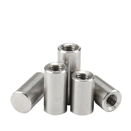 Präzisions-Zylinderstift, Packung mit 5 304 Edelstahl Innengewinde Positionierung Passstifte Silber Mehrere Größen(M4-6x80) von EYRMQWJPC