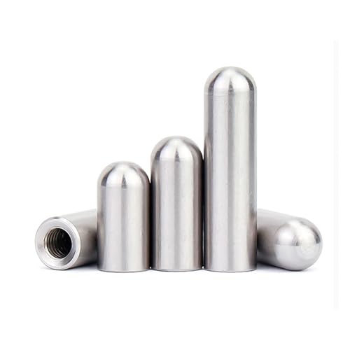 Präzisions-Zylinderstift, Zylinderstifte aus Edelstahl mit Innengewinde, silberfarben, mehrere Größen, Packung über 100 Stück(4X25XM3) von EYRMQWJPC