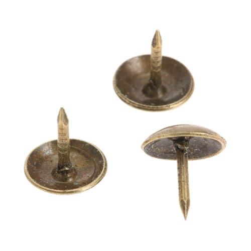 Rundkopf-Eisennägel, 100 Stück Polsternägel, Box-Tacks, Nieten, Reißzwecken, verschiedene Größen: 7 mm, 9 mm, 13 mm(13mm) von EYRMQWJPC