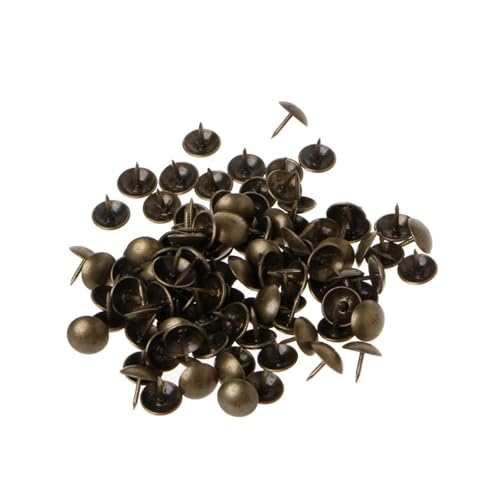 Rundkopf-Eisennägel, 100 Stück Polsternägel, Reißnägel, Bolzen, Reißzwecken, mehrere Größen(7x11mm) von EYRMQWJPC