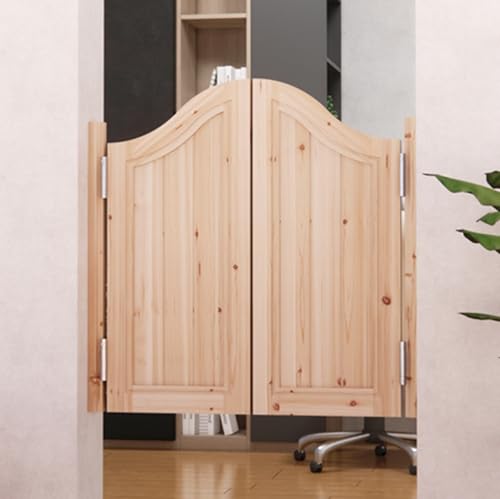 Schaltet die drehtür automatisch aus Massivholz-Schwingtüren for Café-Küchen-Bar-Trennwand mit Scharnieren, mehrfarbig, mehrere Größen(Color 1,Door Width 70~80cm) von EYRMQWJPC