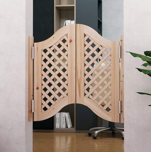 Schaltet die drehtür automatisch aus Massivholz-Schwingtüren for Café-Küchen-Bar-Trennwand mit Scharnieren, mehrfarbig, mehrere Größen(Color 2,Door Width 81~90cm) von EYRMQWJPC