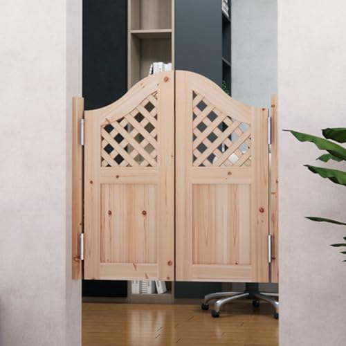 Schaltet die drehtür automatisch aus Massivholz-Schwingtüren for Café-Küchen-Bar-Trennwand mit Scharnieren, mehrfarbig, mehrere Größen(Color 4,Door Width 70~80cm) von EYRMQWJPC