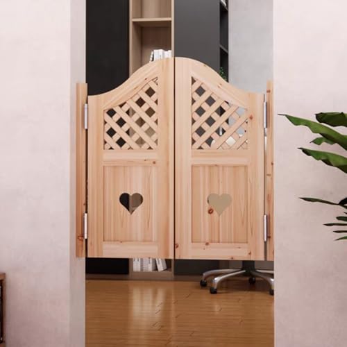 Schaltet die drehtür automatisch aus Massivholz-Schwingtüren for Café-Küchen-Bar-Trennwand mit Scharnieren, mehrfarbig, mehrere Größen(Color 5,Door Width 70~80cm) von EYRMQWJPC
