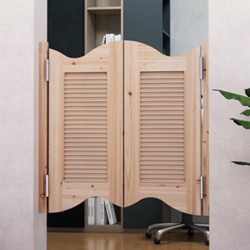 Schaltet die drehtür automatisch aus Massivholz-Schwingtüren for Café-Küchen-Bar-Trennwand mit Scharnieren, mehrfarbig, mehrere Größen(Color 6,Door Width 81~90cm) von EYRMQWJPC