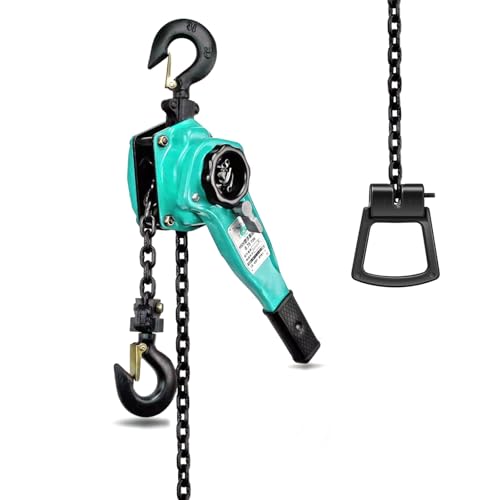 Spanntusche spanntusche Legierter Stahl 3 Tonnen manueller Ratschenhebel-Kettenzug mit 2 Haken, mehrere Größen(10FT(3M)) von EYRMQWJPC