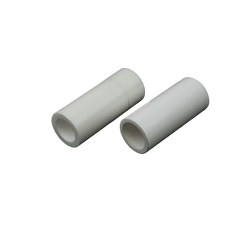Tonerde-Keramik-Rohr, Aluminiumoxidkeramikrohre mit einfacher Bohrung, 2er-Pack, mehrere Größen for mechanische Hochspannungsanwendungen(8mmx12mmx50mm) von EYRMQWJPC