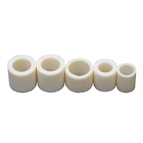 Tonerde-Keramik-Rohr, Packung mit 5 weißen Aluminiumoxid-Keramikrohren, Innendurchmesser 0,6–11 mm, mehrere Größen(1X2X2mm) von EYRMQWJPC