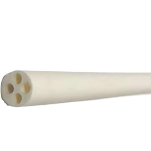 Tonerde-Keramik-Rohr, Thermoelementrohr aus Aluminiumoxidkeramik mit 4 Löchern, weiß, verschiedene Größen(200X5.5X1.3MM) von EYRMQWJPC