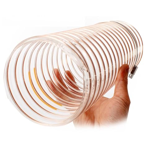Transparenter Stahldrahtschlauch Transparenter Stahldrahtschlauch, Industrieller Luftkanal for Abluft, Innendurchmesser 25 mm bis 50 mm, 1 Meter(1meter 25mm I.d.) von EYRMQWJPC