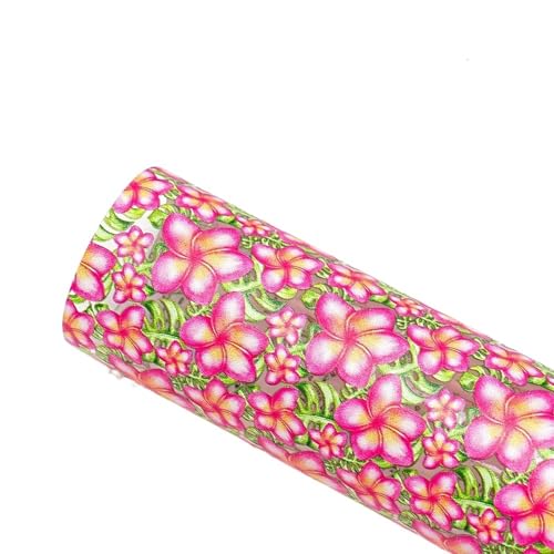Transport des pvc-vergiss es, oleorette zu benutze DIY Blume gedruckt PVC Jelly Vinyl Stoff Blätter Multicolor mehrere Größen(Color 3,Roll 20 x 120cm) von EYRMQWJPC