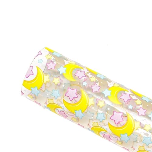 Transport des pvc-vergiss es, oleorette zu benutze DIY Blume gedruckt PVC Jelly Vinyl Stoff Blätter Multicolor mehrere Größen(Color 9,Roll 20 x 120cm) von EYRMQWJPC