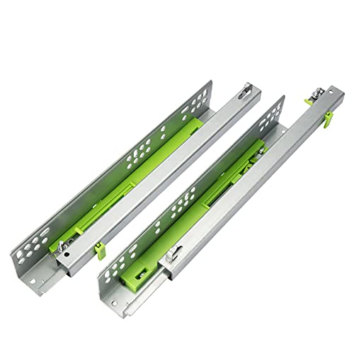 Unterbau-Schubladenschienen 3-fach Vollauszug Kugellager 50kg 250-500mm 2er-Pack(450mm/18inch) von EYRMQWJPC