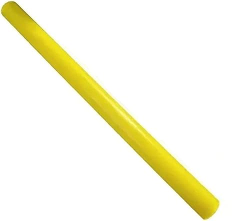 elastischer Polyurethan-Stab, Gelbe Polyurethan-Rundstange 90A, 16–80 mm Durchmesser, 50 cm Länge, for Heimwerker, industrielle Nutzung(L 50cmxD 18mm) von EYRMQWJPC