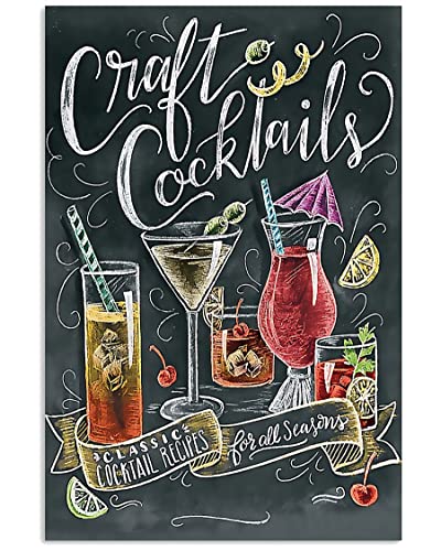 Barkeeper Classic Cocktails Aluminiumschild, lustiges Blechschild, Metallkunst-Poster, Geschenk, Zuhause, Café, Bar, Wanddekoration, Zimmertürzubehör, 20,3 x 30,5 cm Barkeeper Classic Cocktails Aluminiumschild, lustiges Blechschild, Metallkunst-Poster, Geschenk, Zuhause, Café, Bar, Wanddekoration, Zimmertürzubehör, 20,3 x 30,5 cm von EYSL