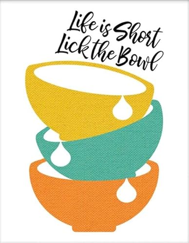 "Life is Short Lick The Bowl", buntes Aluminiumschild, lustiges Blechschild, Metallkunst-Poster, Geschenk, Zuhause, Café, Bar, Wanddekoration, Zimmertürzubehör, 20,3 x 30,5 cm "Life is Short Lick The Bowl", buntes Aluminiumschild, lustiges Blechschild, Metallkunst-Poster, Geschenk, Zuhause, Café, Bar, Wanddekoration, Zimmertürzubehör, 20,3 x 30,5 cm von EYSL
