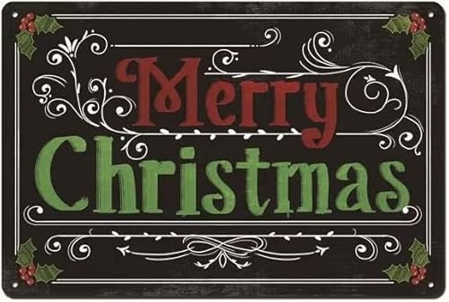 Neujahrsdekoration für Zuhause, Geschäft, Bar, PubMerry Christmas, Aluminium, wetterfestes Metallschild, personalisierbar, Wanddekoration, Einweihungsgeschenk, 20,3 x 30,5 cm Neujahrsdekoration für Zuhause, Geschäft, Bar, PubMerry Christmas, Aluminium, wetterfestes Metallschild, personalisierbar, Wanddekoration, Einweihungsgeschenk, 20,3 x 30,5 cm von EYSL