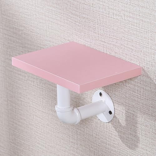 EYTVYUWPT Wandregal, Öko-MDF Und Schwebende Eisenregale for Wohnzimmer, Küche(Pinkboard White Shelf,20x15cm) von EYTVYUWPT